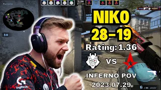 【NiKo POV】28Kills vs Astralis (Inferno) IEM Cologne 2023