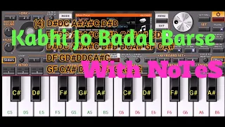 Kabhi Jo badal barse (jackpot), Arijit Singh, Piano Tutorial with Notes