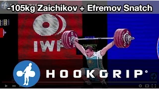 Alexandr Zaichikov & Ivan Efremov (105) - Snatch Comparison @ 2015 Worlds