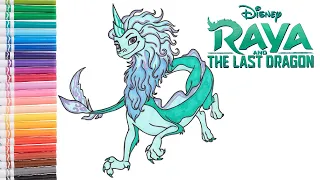 Disney's Raya and the Last Dragon - Sisu the Dragon Coloring Book Page