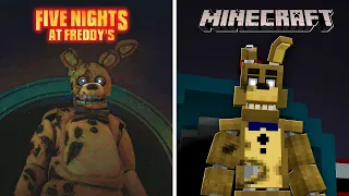 Criei CENAS de FIVE NIGHTS AT FREDDY'S No Minecraft !