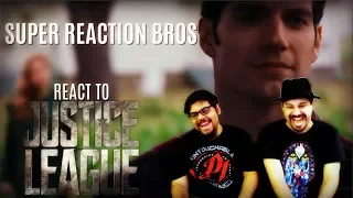 SUPER REACTION BROS REACT & REVIEW Justice League Official Heroes Trailer!!!!