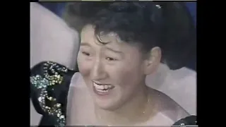 '90 世界フィギュアスケート選手権　女子フリー　伊藤みどり銀メダル　'90 World figure staking championship Midori Ito Silver medal
