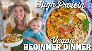 Sweet Potato Coconut Curry: Vegan Protein Beginner Dinner