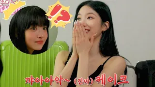 [르세라핌] 케이크 하나로 잘 노는 3인방ㅋㅋㅋㅋㅋ ⚠️데시벨 크기 주의 (특히 즈하 주의)⚠️