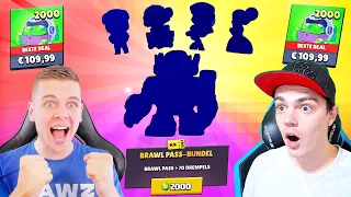 €220 BRAWL PASS BATTLE! 17 NIEUWE KNOKKERS!!