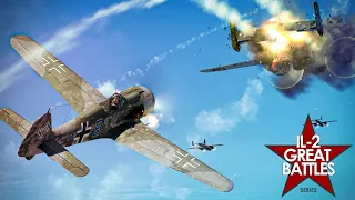 Luftwaffe fighters intercept RAF over Germany - IL2 Great Battles