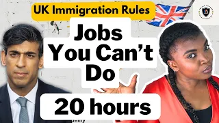 Take up an additional 20 hours for a skilled worker visa from April 2024. List of jobs you can't do.