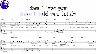 Rod Stewart-Have I told you lately karaoke sheet music,MR for players,chord,chorus add(Ye karaoke)