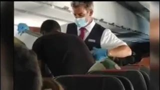 13 yr old Teenager Duct Taped on American Airlines?!