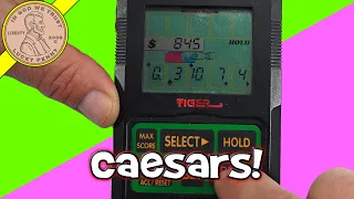 How To Play The Vintage 1993 Tiger Electronic Caesars Palace Handheld Poker Game