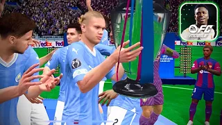 EA FC 24 MOBILE GAMEPLAY🔥🔥| UCL Final •  MANCHESTER CITY vs BARCELONA [4K HDR]