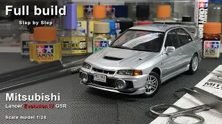 Mitsubishi Lancer Evolution IV GSR | Full build Step by step | Scale model | Hasegawa | 1/24 | ASMR