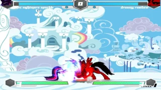 Fighting Is Magic Mugen UMvC Nightmare Sparkle VS Dreamy Rainbow