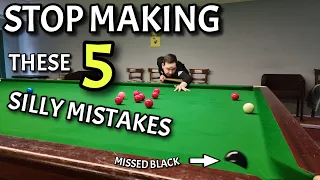 STOP Making These 5 SILLY Mistakes | Improve Your Snooker