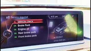 BMW Vehicle Check message - List of Service and Maintenance Checks - What is Vehicle Check include?