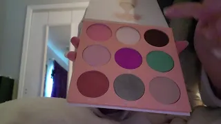 ASMR fast tapping, scratching, and tracing on eyeshadow pallets (no talking)