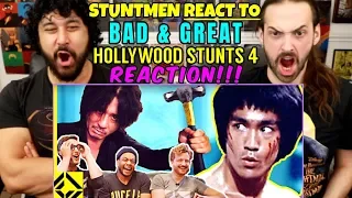 STUNTMEN React To Bad & Great HOLLYWOOD STUNTS 4 - REACTION!!!