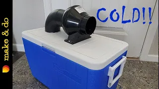 Homemade Portable Air Conditioner DIY - Runs on 120 volt or 12 volt.