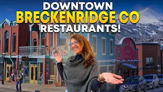 Downtown Breckenridge CO Restaurants: Where To Eat And Drink In The Kingdom