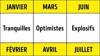 Les Scientifiques L'ont Prouvé : le Mois de ta Naissance Détermine ta Santé et ta Personnalité