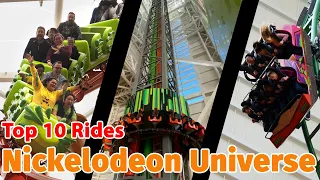 Top 10 rides at Nickelodeon Universe - American Dream | 2021