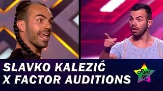 Slavko Kalezić - X Factor auditions comparison - side by side - 2013 vs 2017