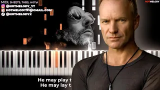 Sting - Shape of My Heart piano karaoke