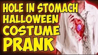 Hole In Stomach Halloween Costume Prank
