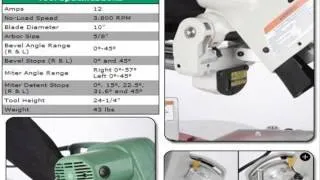 Hitachi C10FSH 10 Inch Sliding Compound Miter Saw