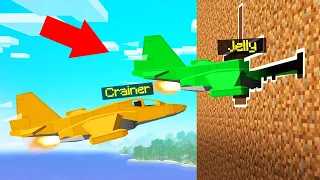 FIGHTER JETS vs. SPEEDRUNNER In MINECRAFT!