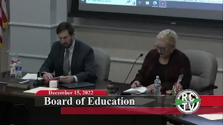 Board of Education - December 15, 2022