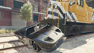 GTA 5: Realistic Crash Deformation Mod (Euphoria Physics, Funny Moments)