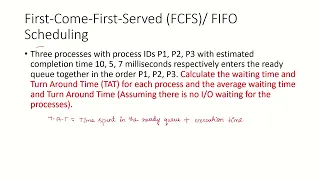 Scheduling Algorithms