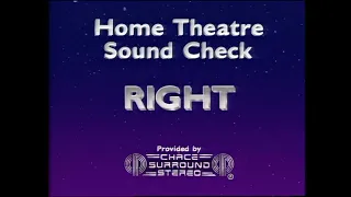 Home Theatre Sound Check -  LaserDisc Transfer