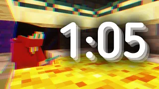 Minecraft Speedrun - 1:05 End Enter (Set Seed)