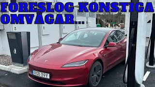 Tesla Model 3 LR Highland runt Vättern - Oj, vilken förbrukning | Elbilsmagasinet