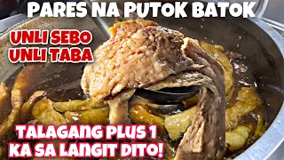 UNLI SEBO AT TABA NG BAKA | PUTOK BATOK PARES NI KUYA BOB | PINOY STREET FOOD |