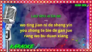 Lao shu ai da mi - karaoke no vokal (cover to lyrics pinyin)