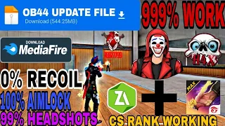 OB44 | Auto headshot config file free fire aimbot+aimlock | Antiban Panel New Update