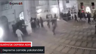 Suriye'de depreme camide yakalandılar