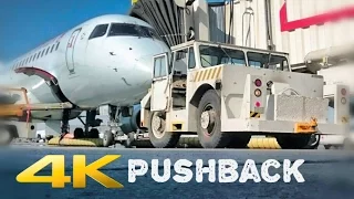 IN 4K - AIRPLANE PUSHBACK (with voice explanation)