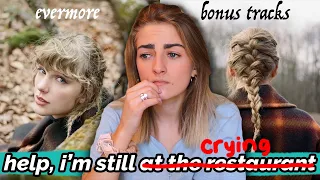 the evermore bonus tracks - (right where you left me + it's time to go) reaction