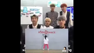 bts reaction to (Na Haeun ) - Boy with luv dance