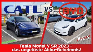 Tesla Model Y SR 2023: CATL vs. BYD - das ungelöste AKKU-GEHEIMNIS!