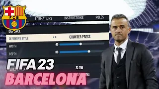 Recreate Luis Enrique's 4-3-3 Barcelona Tactics (14-15) in FIFA 22 (works in FIFA 23)