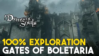 Demon's Souls Remake Gates Of Boletaria 100% Exploration Walkthrough (All Items, Secrets...)