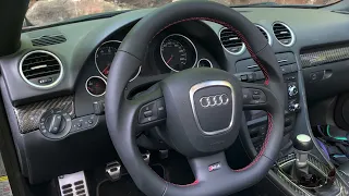 Audi B7 RS4 Flat Bottom Steering Wheel Install