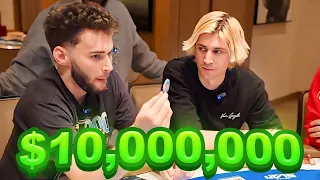 Adin Ross High Stake Gambling with XQC! ($10,000,000)