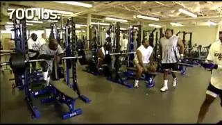 Larry Allen 700 pound bench press - Hall of Famer